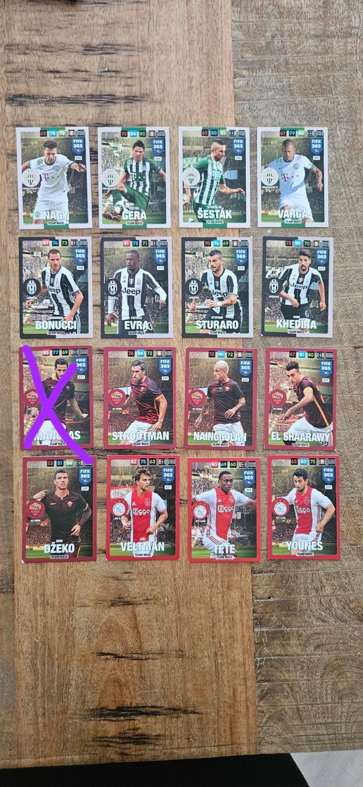 Panini FIFA 365 Adrenalyn XL 2016/2017, Ophalen of Verzenden, Zo goed als nieuw, Meerdere plaatjes