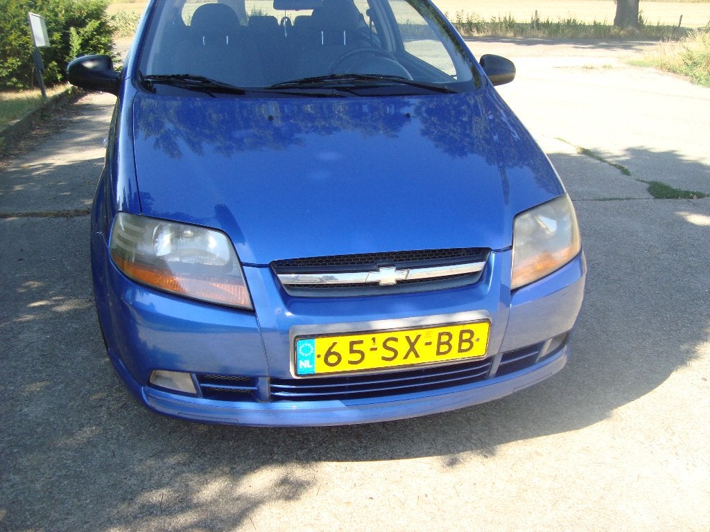 Chevrolet Kalos 1.2 3D 2006 Blauw motor niet 100% goed, Auto's, Voorwielaandrijving, 1150 cc, 40 €/maand, 4 cilinders