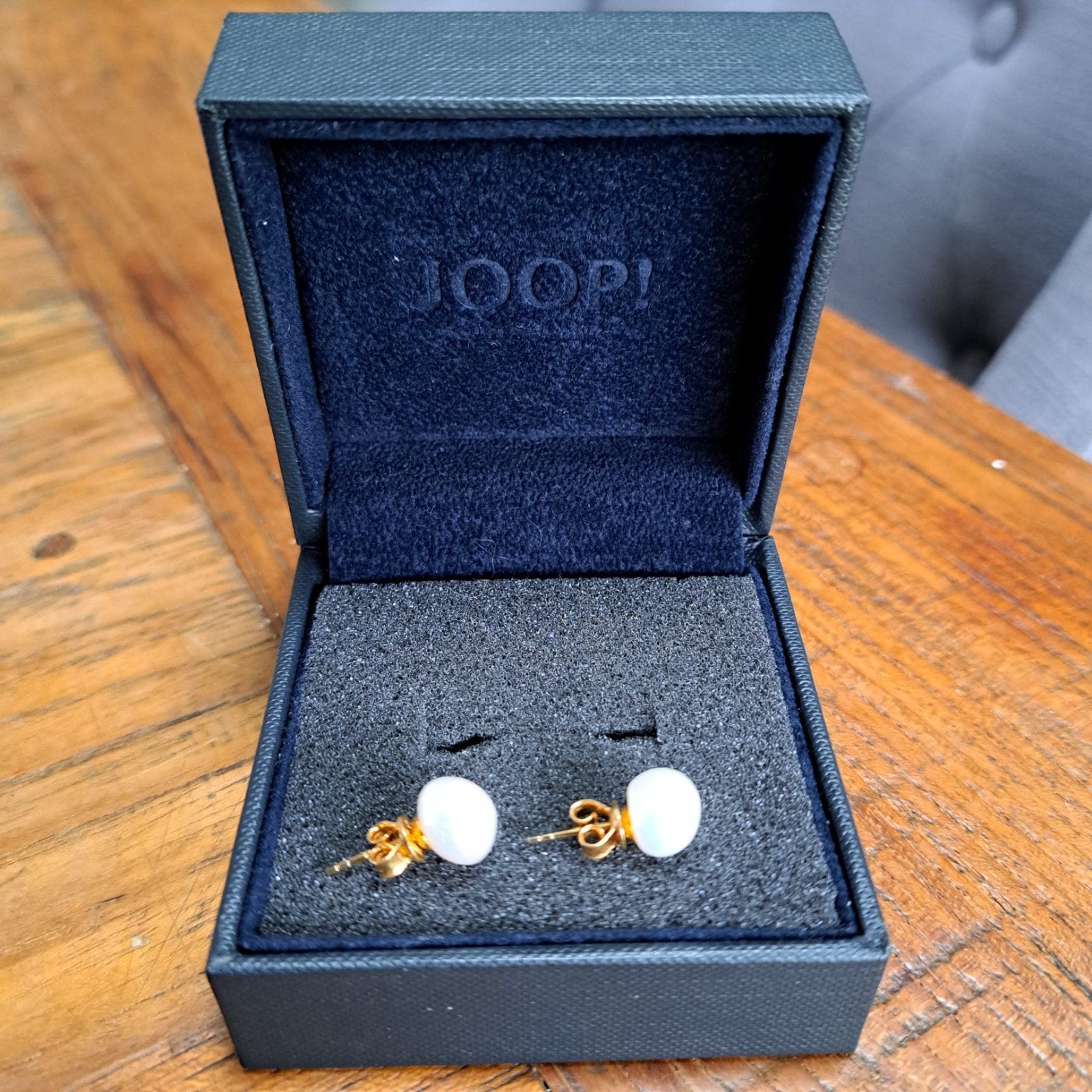 Pareloorbellen Joop zilver verguld met goud, Verzenden, Nieuw, Overige materialen, Verguld