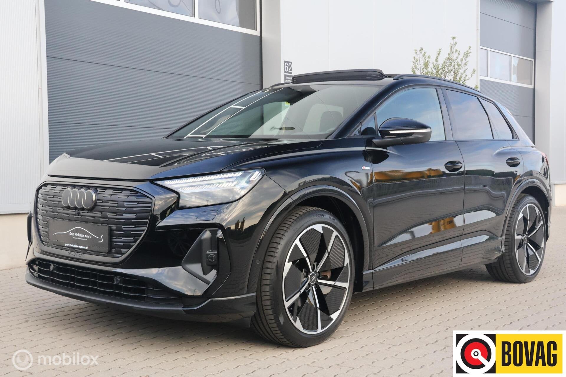 Audi Q4 e-tron 40 S-Line I Panodak I RS stoelen | Sonos, Achterwielaandrijving, Gebruikt, Zwart, Zwart