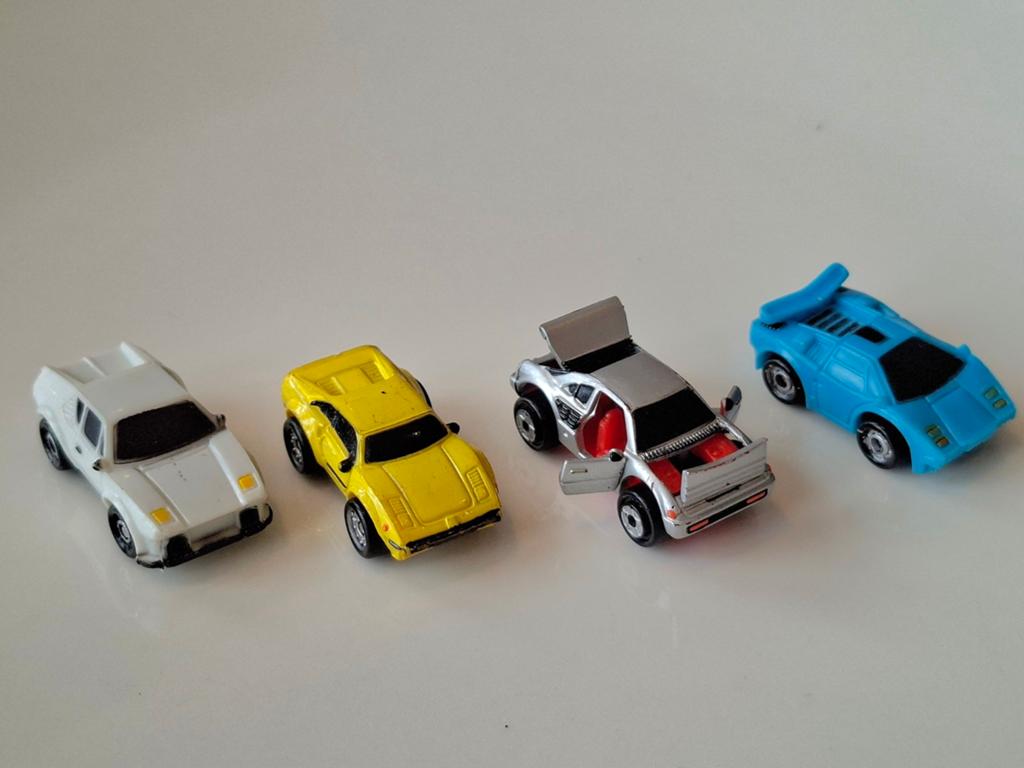 Micro Machines. Set van 4 vintage speelgoedauto's, Ophalen of Verzenden, Gebruikt