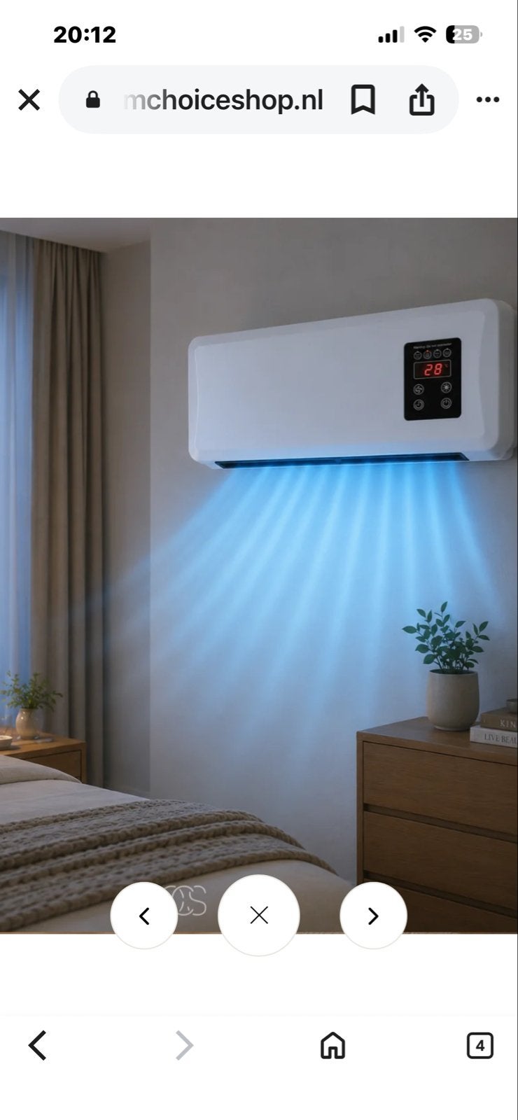 Draagbare 4-in-1 Airco & Verwarming Unit met Afstandsbedieni, Witgoed en Apparatuur, Minder dan 60 m³, Nieuw, 3 snelheden of meer