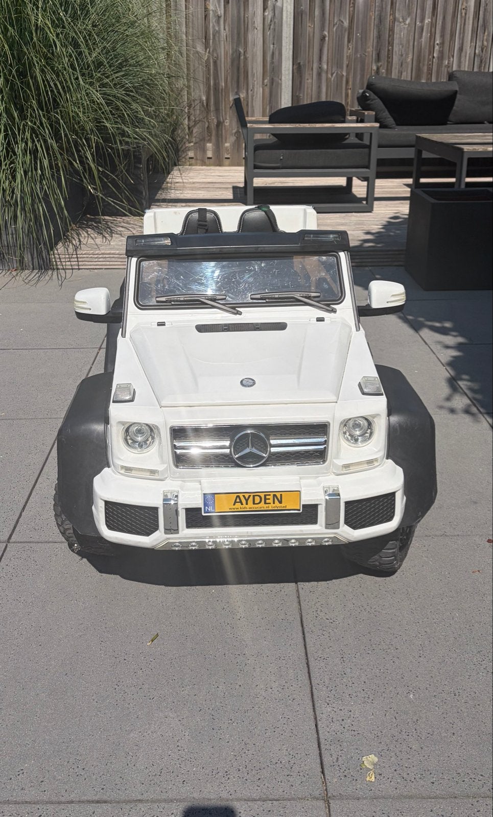 Mercedes G63 AMG 6x6 kinderauto met afstandsbediening, Ophalen, Gebruikt, Afstandsbediening