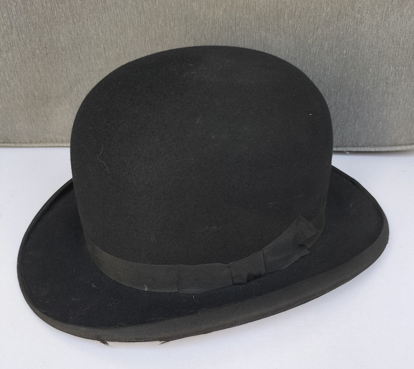 Authentieke vintage bolhoed, Ophalen of Verzenden, Gedragen