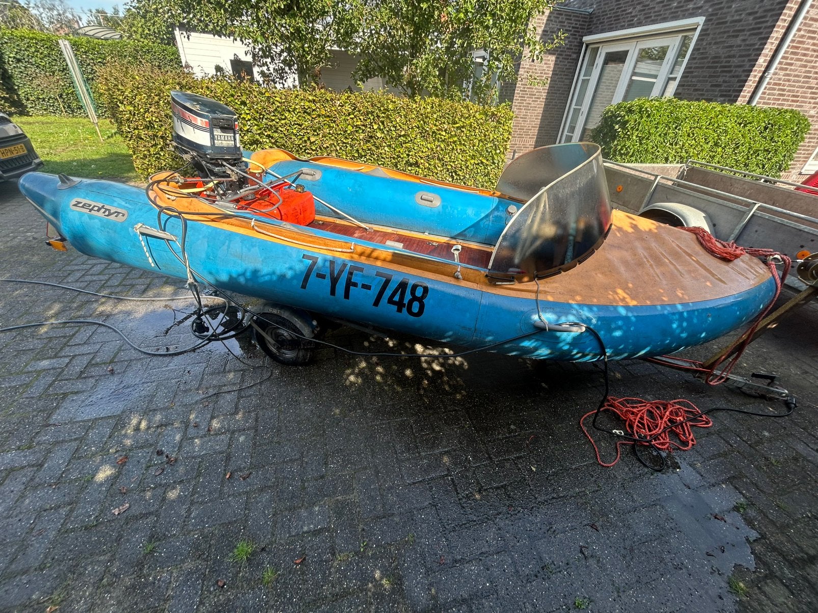 Dsb zephyr 304 met 20pk yamaha, Watersport en Boten, Ophalen, Gebruikt, Overige typen, Motorboot