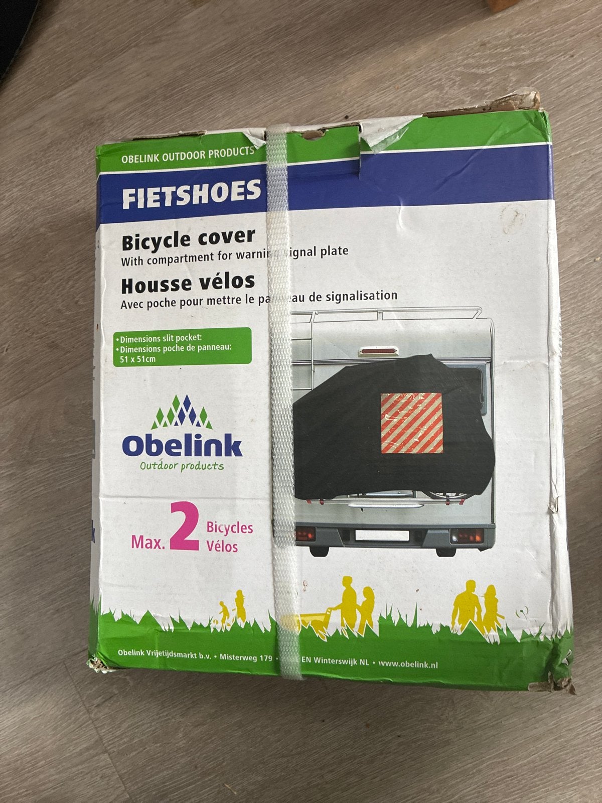 Obelink Fietshoes (ongebruikt) - Max. 2 fietsen, Fietsen en Brommers, Ophalen, Zo goed als nieuw