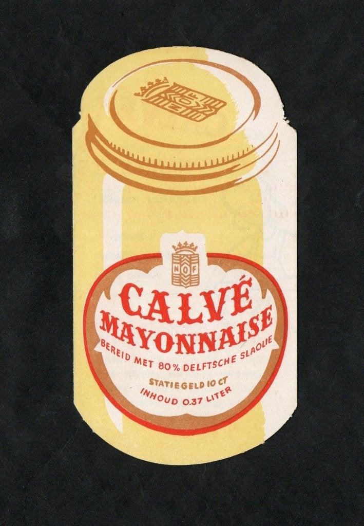 Calvé Mayonnaise Delftsche Slaolie Reclame Recepten., Ophalen of Verzenden, Zo goed als nieuw