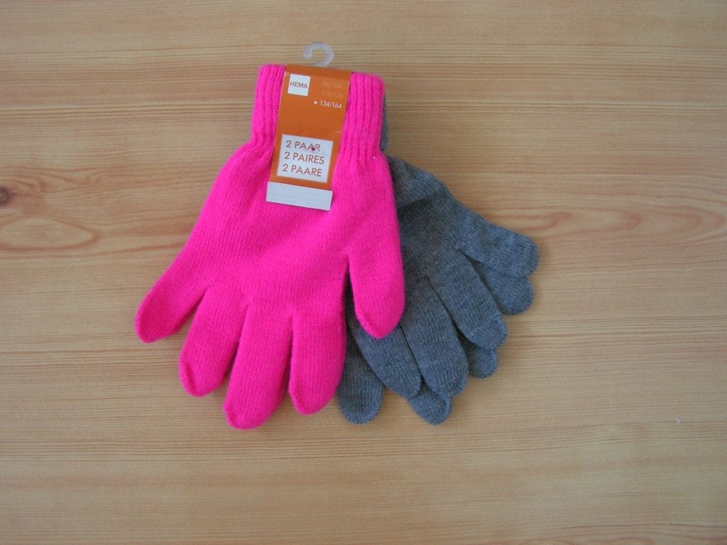 NIEUW 2 paar handschoenen maat 134-164 van Hema., 134 t/m 140, Meisje, Nieuw, Ophalen of Verzenden