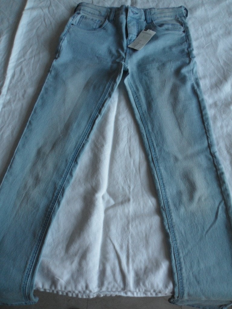HEMA jeans spijkerbroek licht blauw mt 164 NIEUW, Broek, Meisje, Nieuw, Ophalen of Verzenden