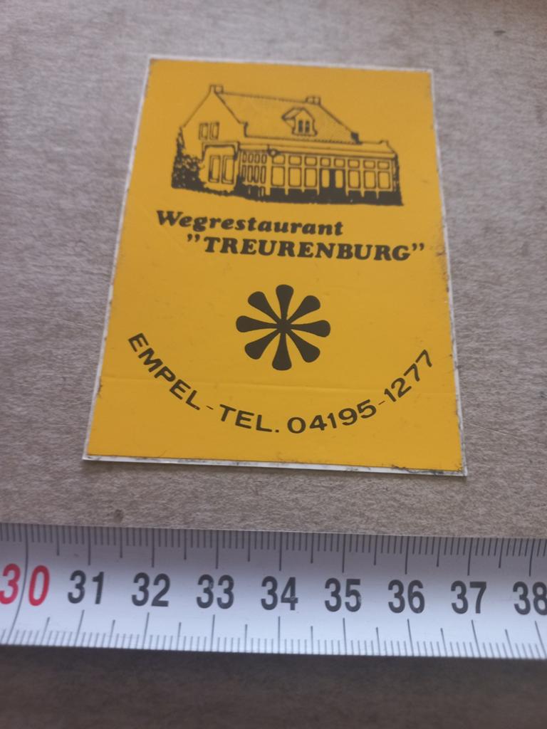 Wegrestaurant treurenburg empel, Verzamelen, Ophalen of Verzenden, Zo goed als nieuw