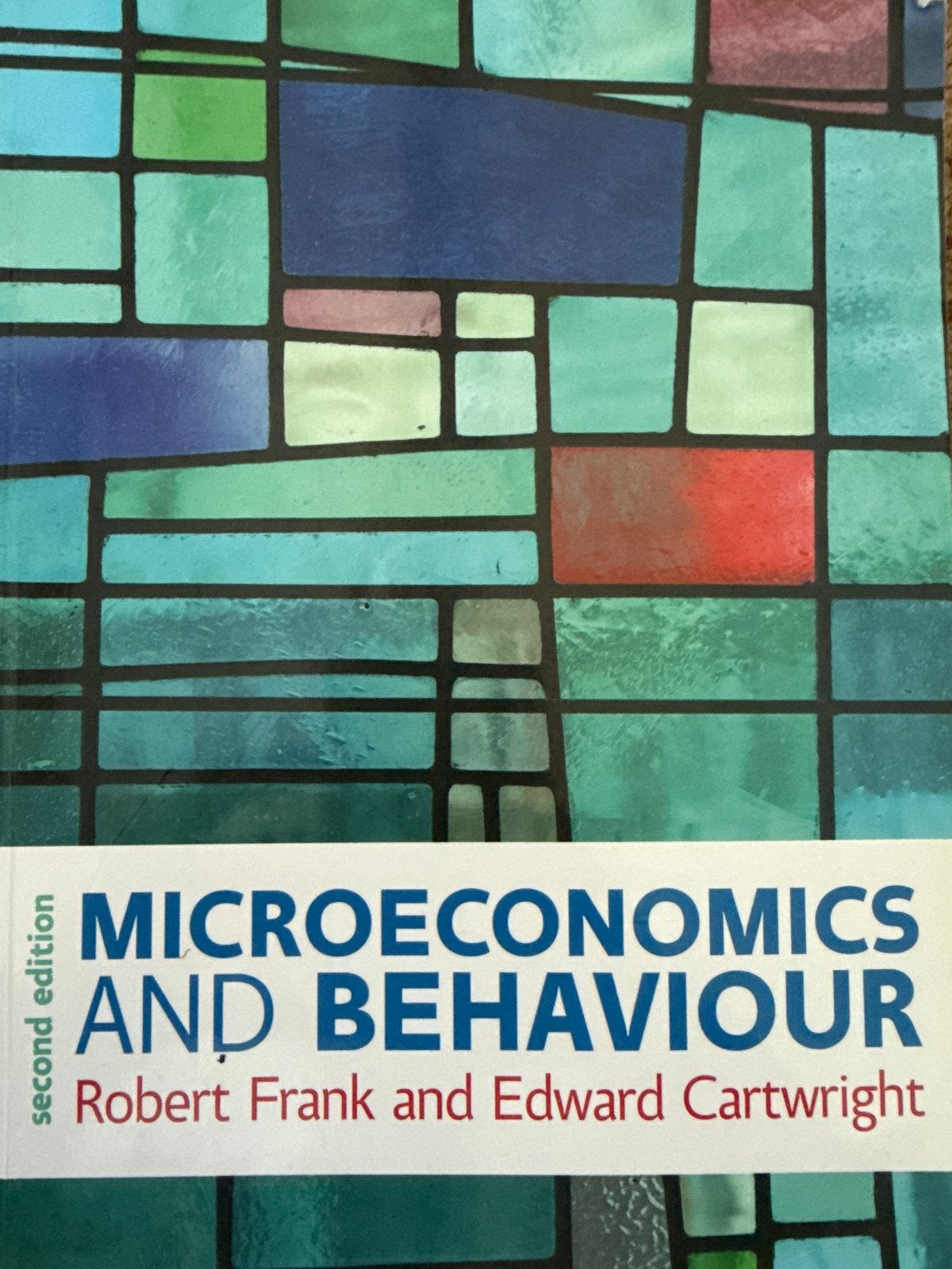 Microeconomics and Behaviour - Robert Frank & Edward Cartwri, Ophalen of Verzenden, Gamma, Gelezen, WO