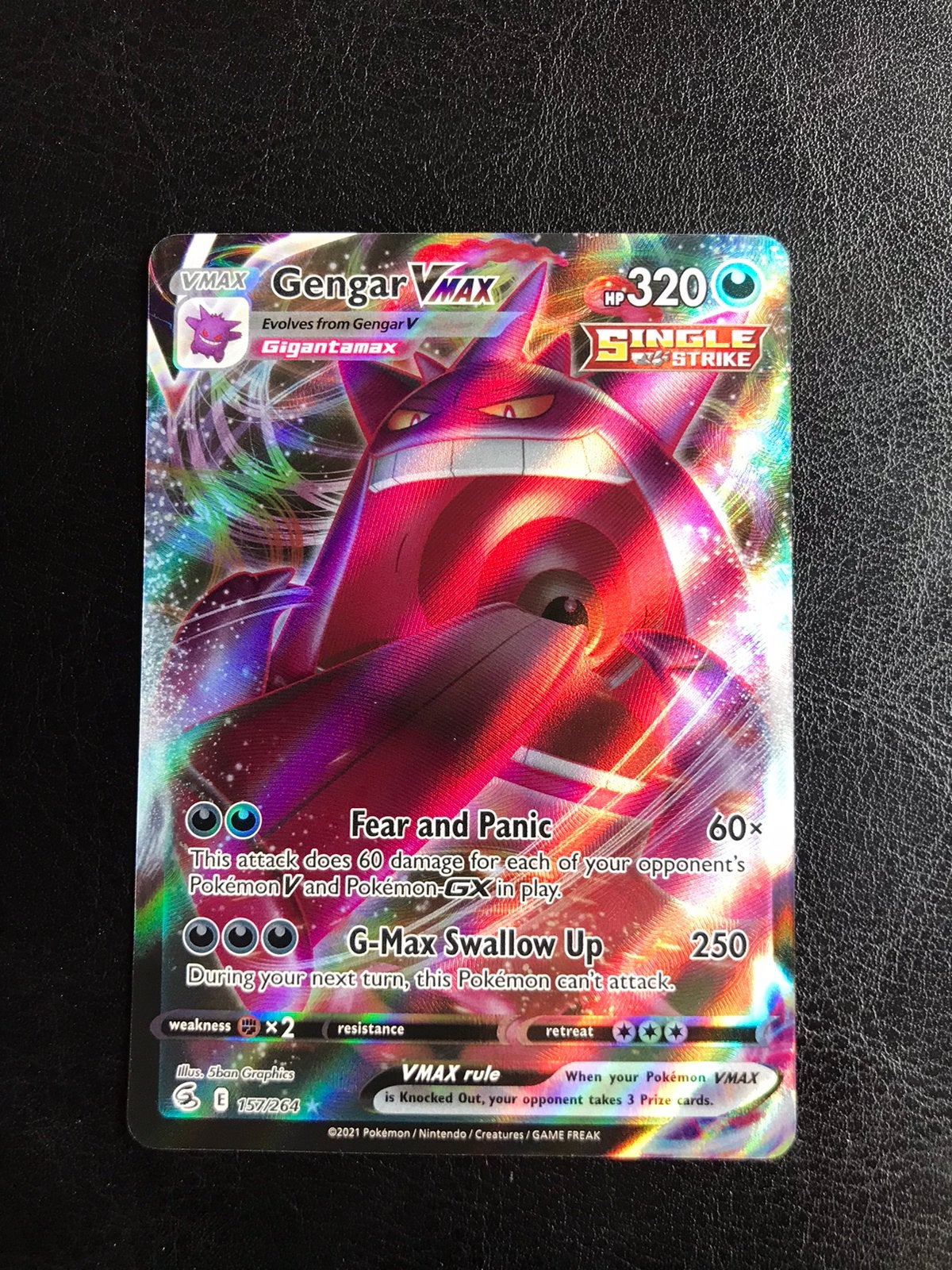 Gengar Vmax - Fusion Strike, Ophalen of Verzenden, Zo goed als nieuw