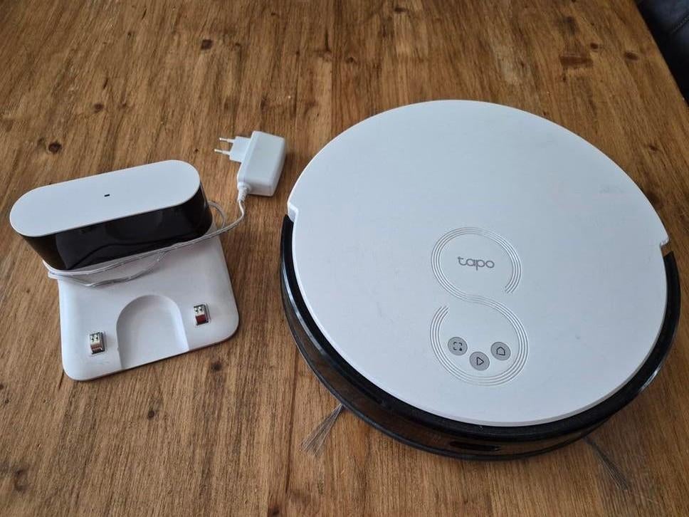 Tapo RV20 Mop Robotstofzuiger met MagSlim LiDAR Navigatie, Ophalen of Verzenden, Zo goed als nieuw, Reservoir, Robotstofzuiger