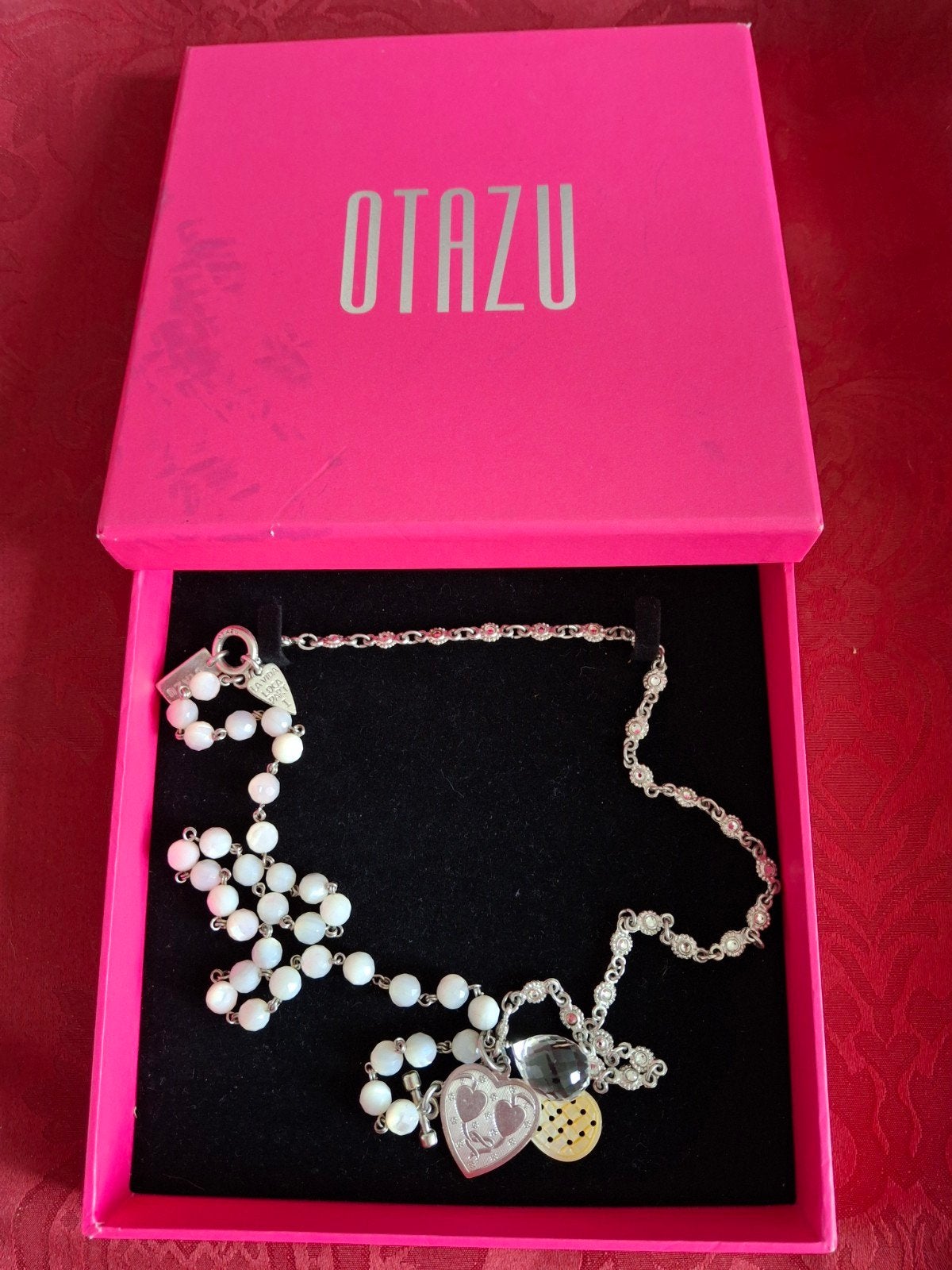 Otazu vintage ketting., Sieraden, Tassen en Uiterlijk, Ophalen of Verzenden, Nieuw, Overige materialen, Met kristal