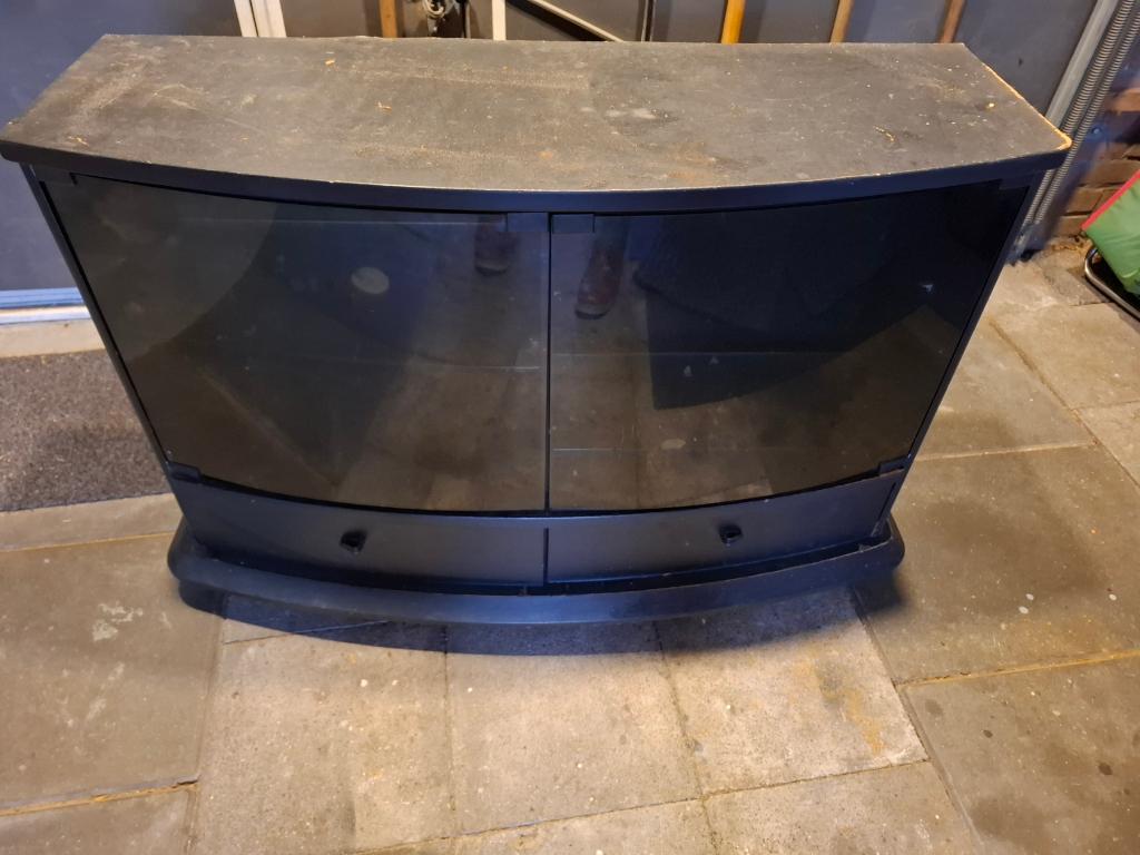 TV kastje GRATIS, Ophalen, Gebruikt, 50 tot 100 cm, Glas