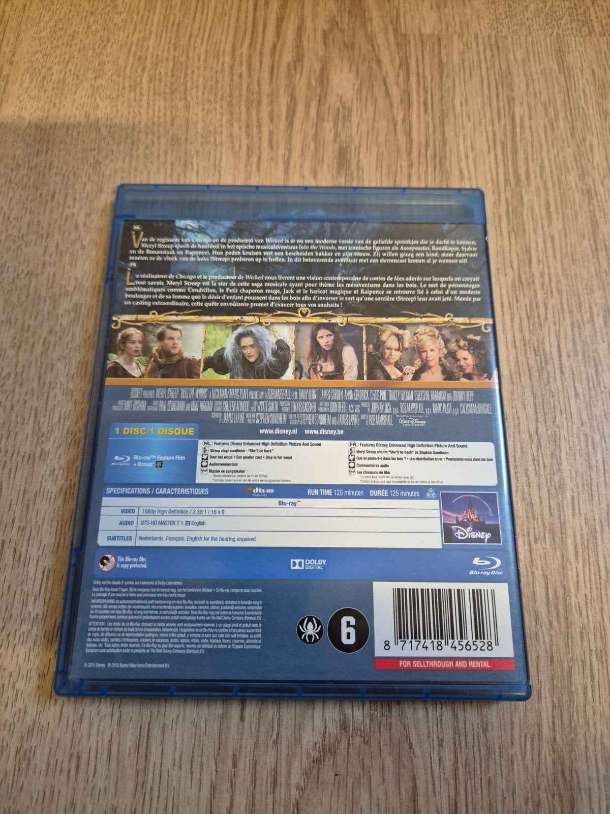 Bluray into the woods Disney, Ophalen of Verzenden