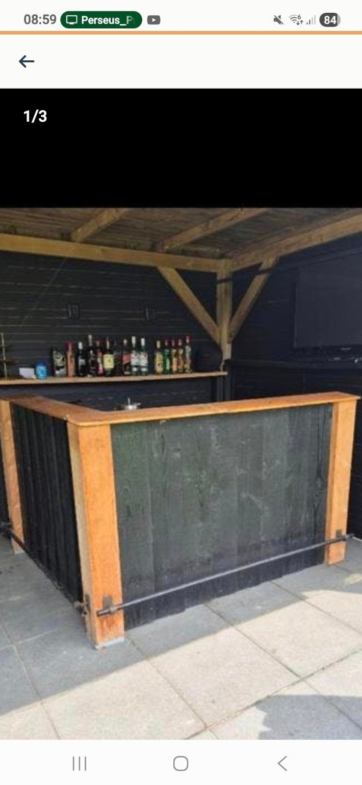 MOET met spoed weg!!Buitenbar met spoelbak en, Huis en Inrichting, Barren, Ophalen, Gebruikt