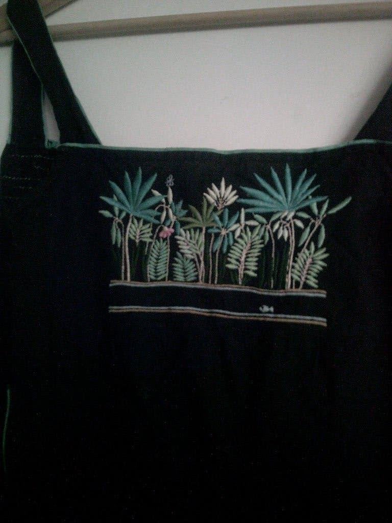 Vintage katoene hemdje, Maat 38/40 (M), Verzenden, Zwart, Zonder mouw