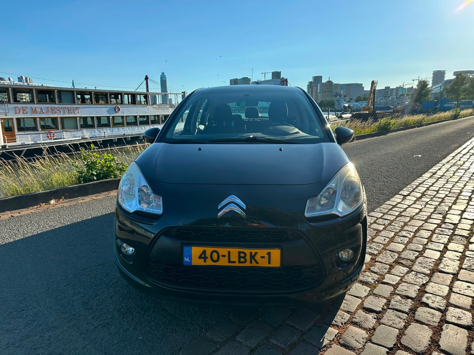 Nette Citroën C3 1.4 VTI Half-Pano Cruise Control isofix, Auto's, Voorwielaandrijving, 40 €/maand, Zwart, Origineel Nederlands