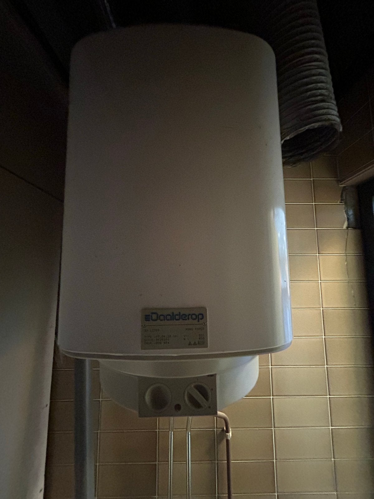 2x Daalderop Mono Koper Boiler 30 Liter, Ophalen, Gebruikt, 20 tot 100 liter, Boiler