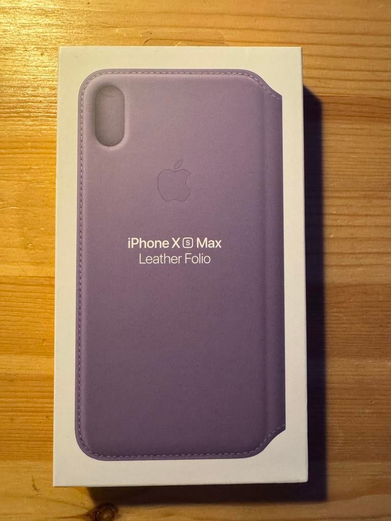 4x Apple iPhone XS Max Leather Folio - Lila, Pasjeshouder, Paars, Verzenden, IPhone XS Max