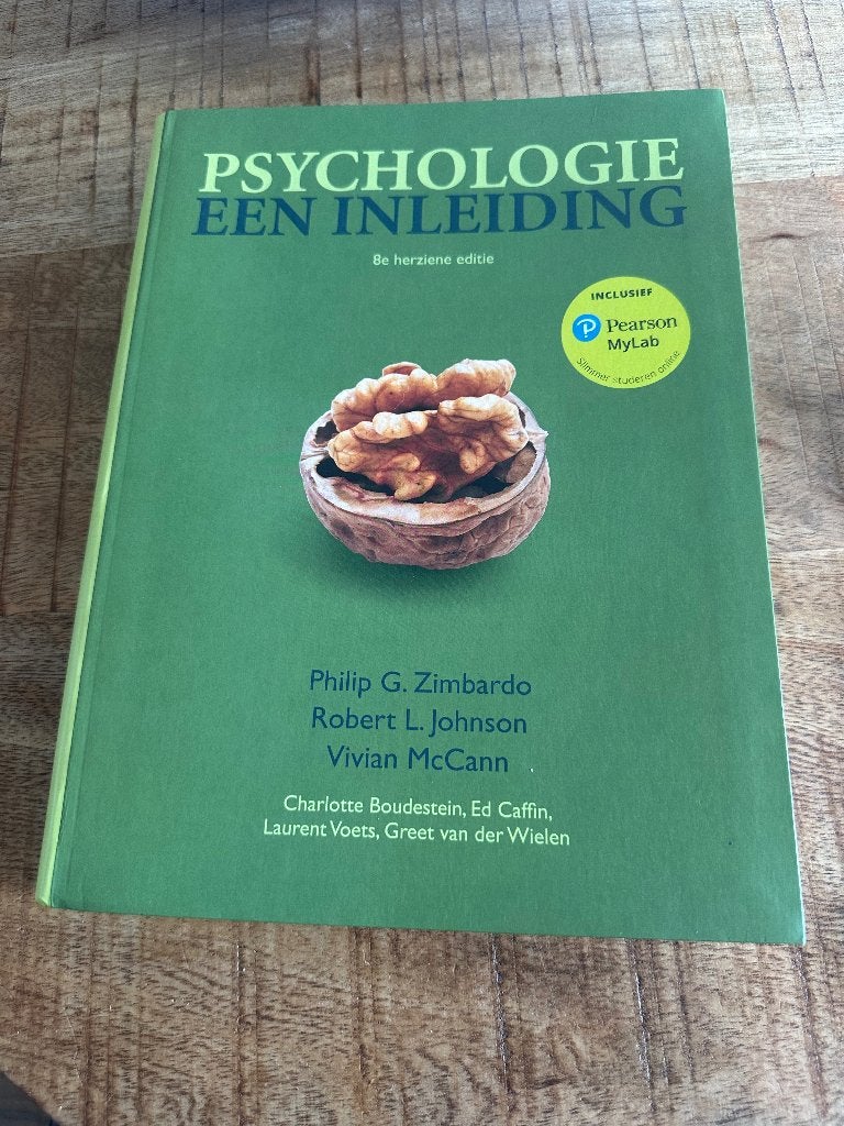Psychologie een inleiding - 8e herziene editie, Boeken, Studieboeken en Cursussen, Zo goed als nieuw, Gamma, Philip G. Zimbardo, Robert L. Johnson, Vivian McCann