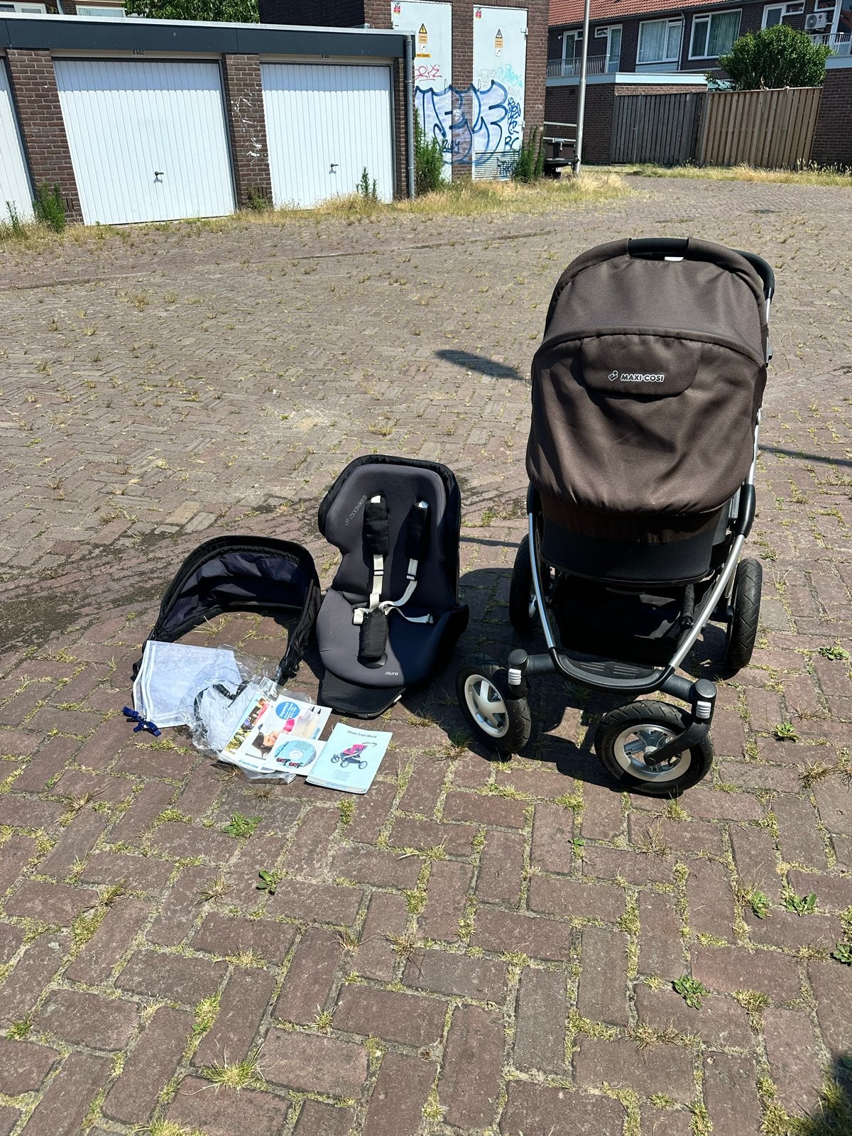 Maxi-Cosi Mura 3 Combiwagen met reiswieg en autostoeltje, Ophalen, Gebruikt, Combiwagen, Met autostoeltje