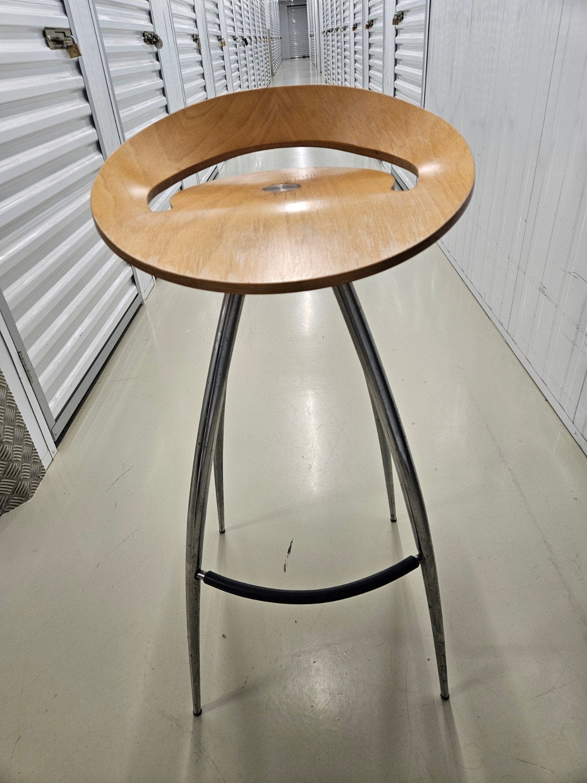 Lyra barkrukken - Italiaans design (2 stuks), Ophalen, Gebruikt, Met voetsteun, 60 tot 90 cm