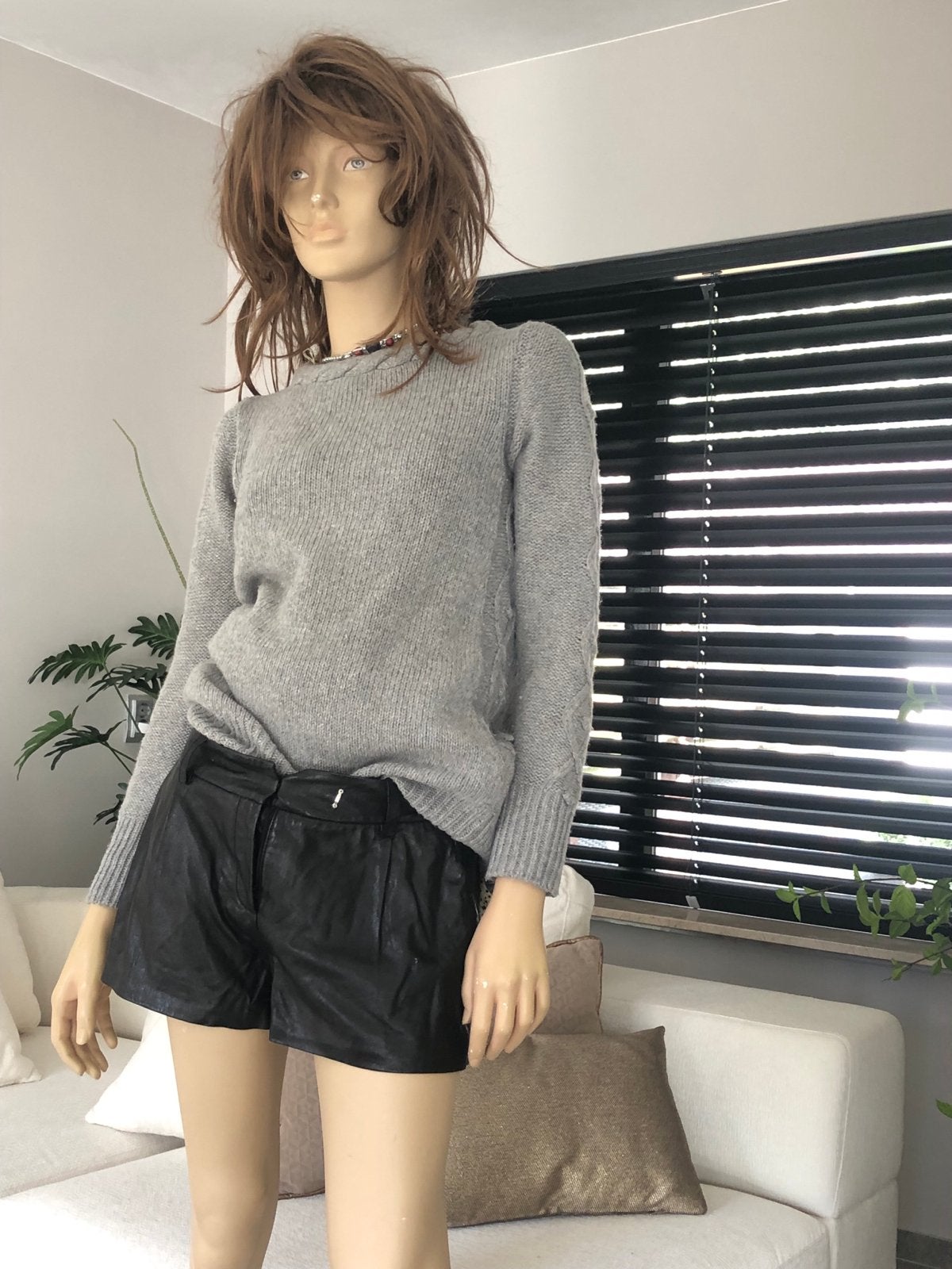 Diane von Furstenberg Leren Shorts zwart M, Kleding | Dames, Kort, Zwart, Ophalen of Verzenden, Zo goed als nieuw