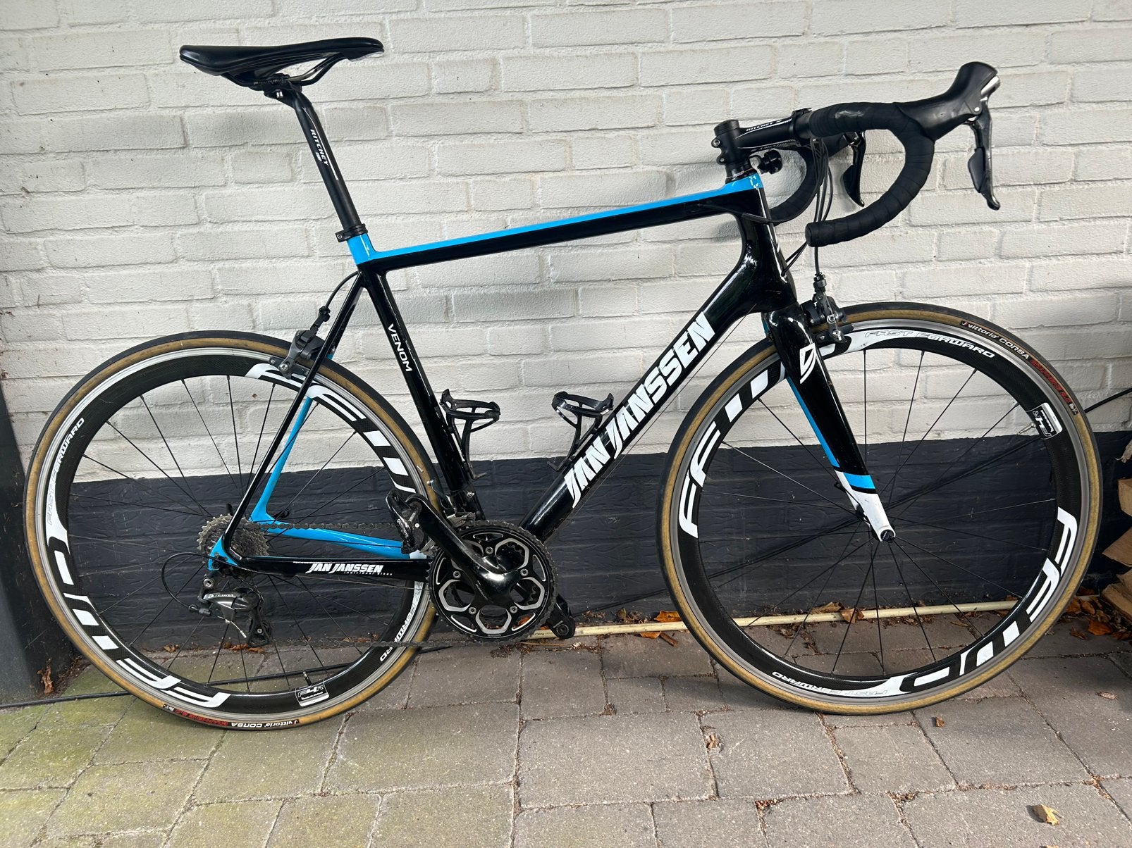 Jan Janssen Venom racefiets, Gebruikt, Carbon, Heren, Meer dan 20 versnellingen