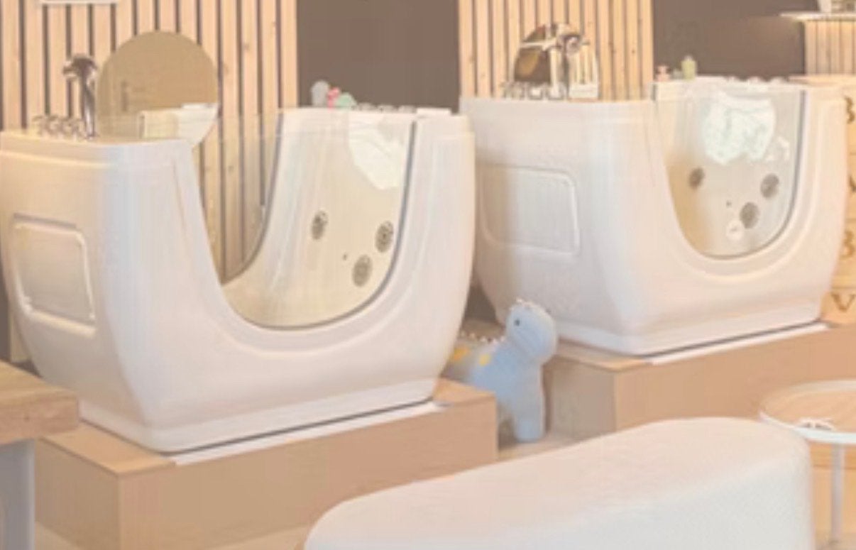 Professionele Baby Spa baden – 2 stuks – met verlichting & j, Gebruikt, Badje, Ophalen, Overige merken
