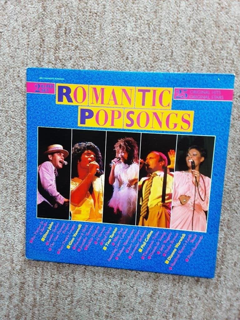 vinyl dubbel lp Romantic Popsongs 25 original hits, Complilatie, Ophalen of Verzenden, Zo goed als nieuw, Pop