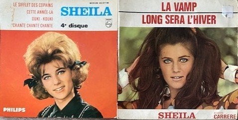 SylvieVartan/ClaudiaSylva/AnnieSylvestre/lesSurfs/SoeurSouri, Cd's en Dvd's, Vinyl Singles, Zo goed als nieuw, Pop, Ophalen of Verzenden