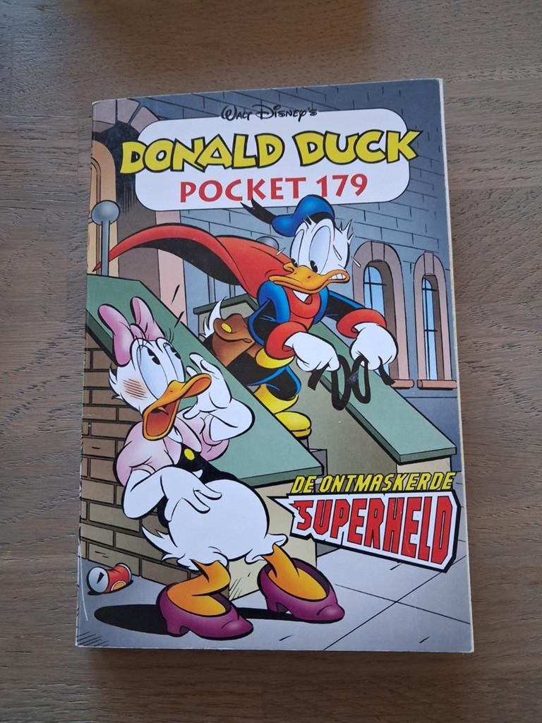Donald Duck Pocket 179: De Ontmaskerde Superheld, Eén stripboek, Ophalen of Verzenden, Zo goed als nieuw, Walt Disney