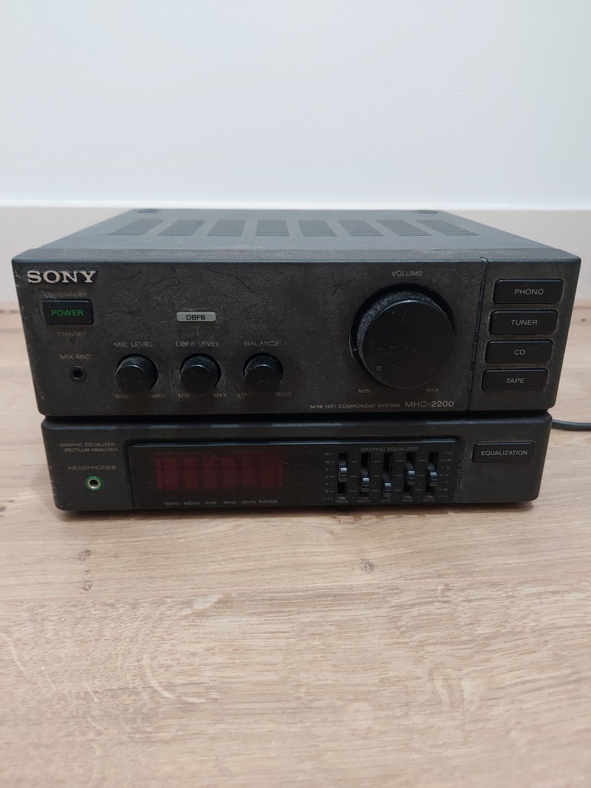 Sony MHC-2200 Mini Hifi Component System met Equalizer, Ophalen, Minder dan 60 watt, Sony