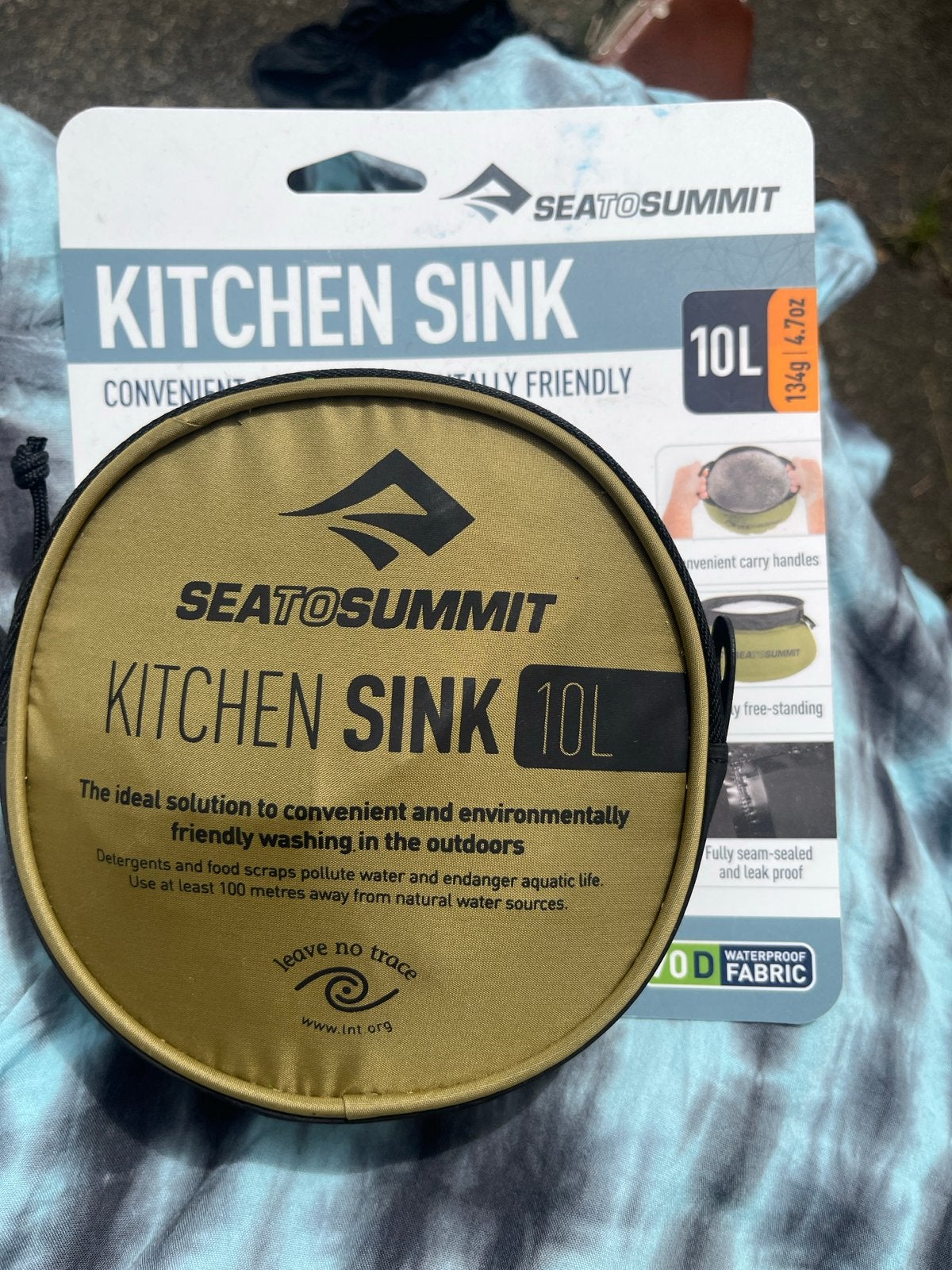 Sea to Summit Kitchen Sink 10L - Draagbare Wasbak, Caravans en Kamperen, Ophalen of Verzenden, Nieuw