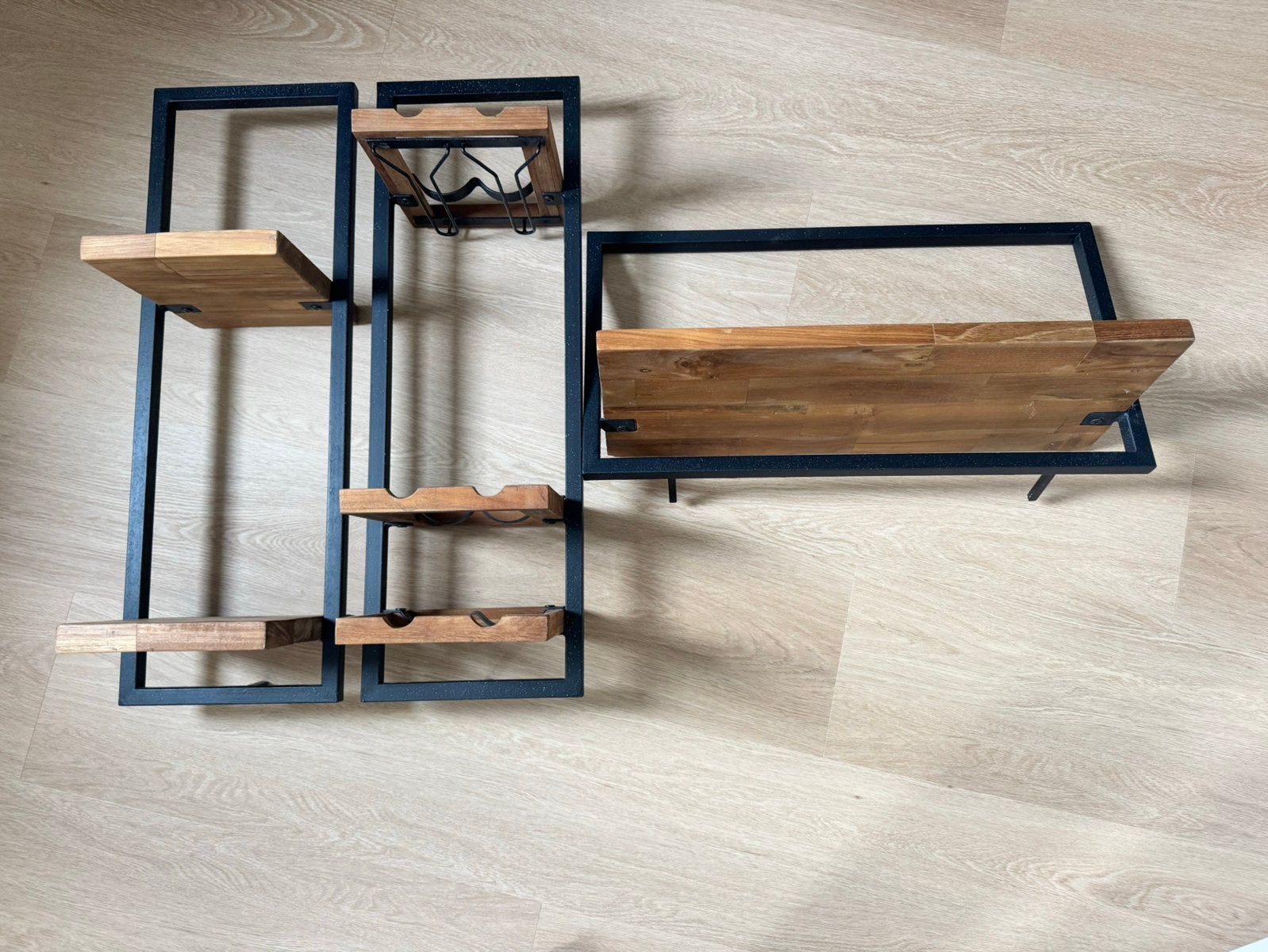 Mooie d-Bodhi wandrek set – teak / zwart, Ophalen of Verzenden, Zo goed als nieuw