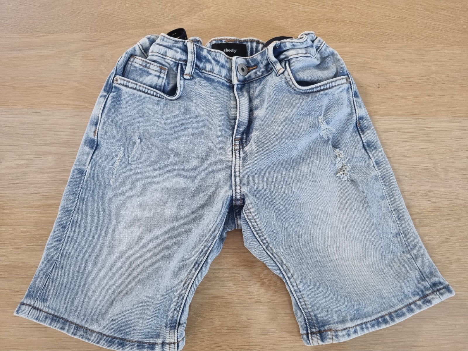 Stoere denim korte broek voor jongens, Shoeby, 146, Ophalen of Verzenden, Gebruikt, Onbekend, Jongen