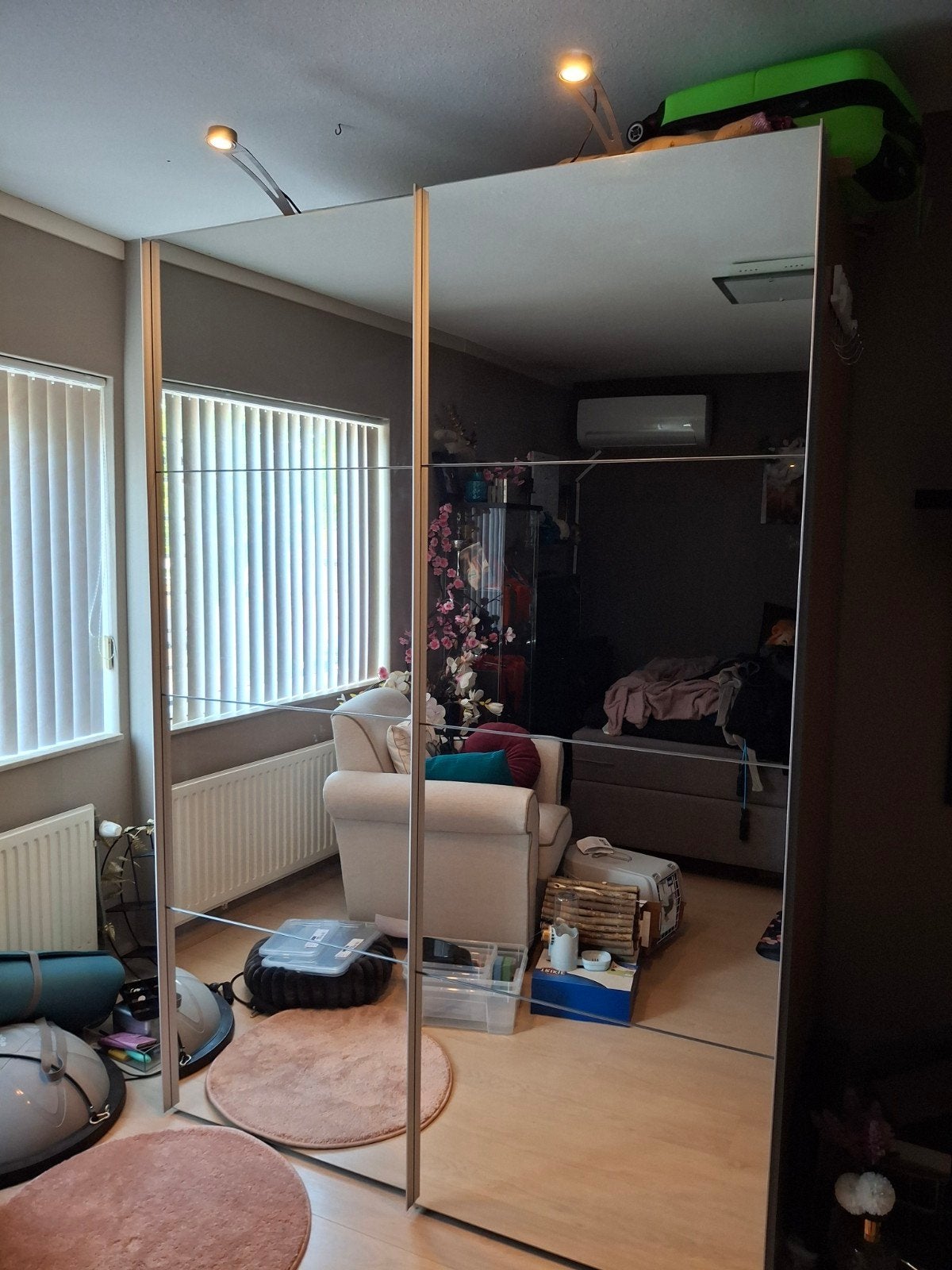 Ikea pax kast incl spiegels én verlichting, Huis en Inrichting, Kasten | Kledingkasten, Ophalen, Zo goed als nieuw, 50 tot 75 cm