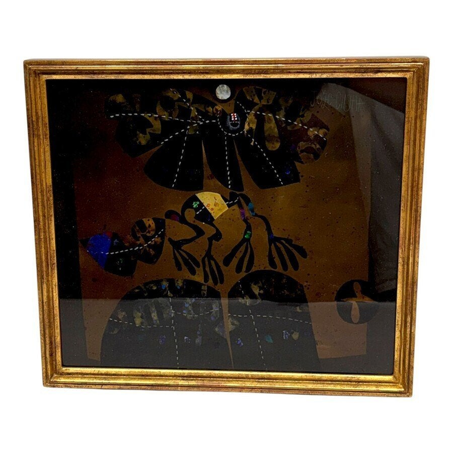 Jozé Ciuha (1924-2015) - Abstracte compositie, Antiek en Kunst, Ophalen of Verzenden