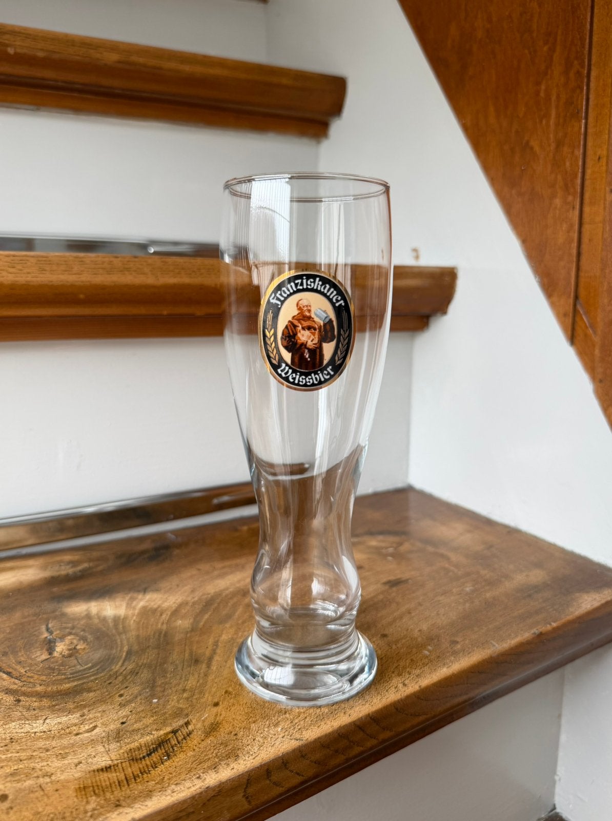 Franziskaner weissbier glas 0,3L, Ophalen of Verzenden, Zo goed als nieuw, Glas of Glazen, Overige merken