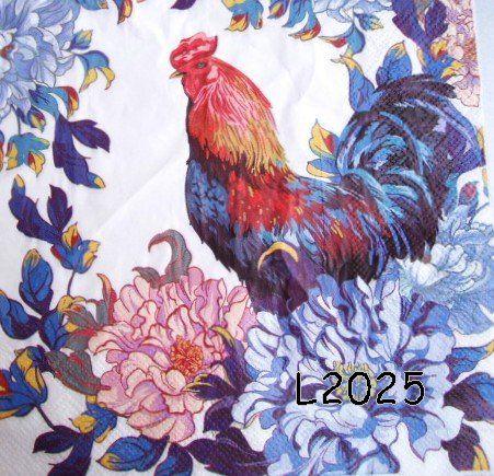 Servetten decoupage/bullet journal * haan L2026, Verzenden, Nieuw