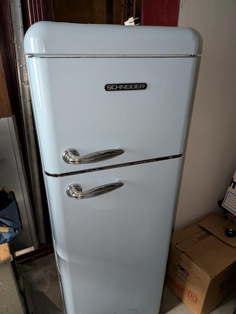 Vintage Schneider Koelkast - Werkend met gebruikssporen, Witgoed en Apparatuur, Gebruikt, 120 tot 140 cm, 100 tot 150 liter, Ophalen of Verzenden