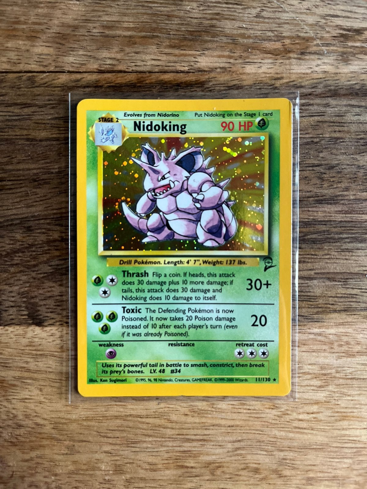 Pokemon Base Set 2 - Nidoking (HOLO), Verzenden, Gebruikt
