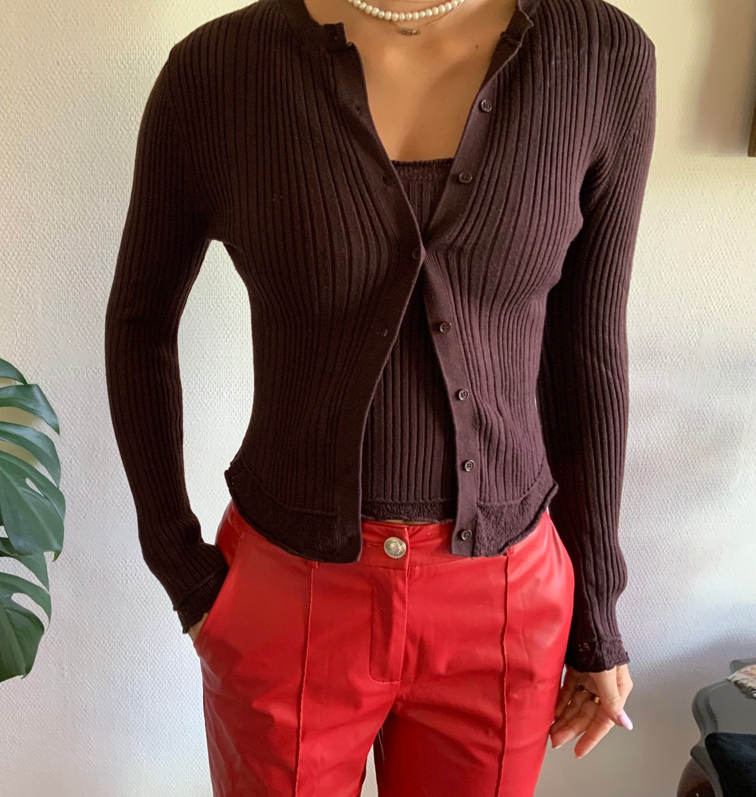 ZARA prachtig dames twinset .  Vest en top maat S., Ophalen of Verzenden, Zo goed als nieuw