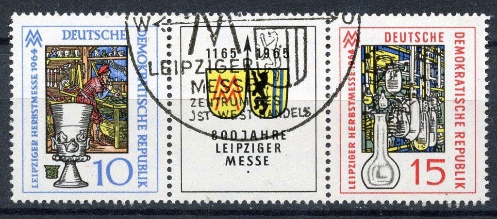 DDR 1964, Michel 1052-1053, gestempeld., Postzegels en Munten, Verzenden, DDR, Gestempeld