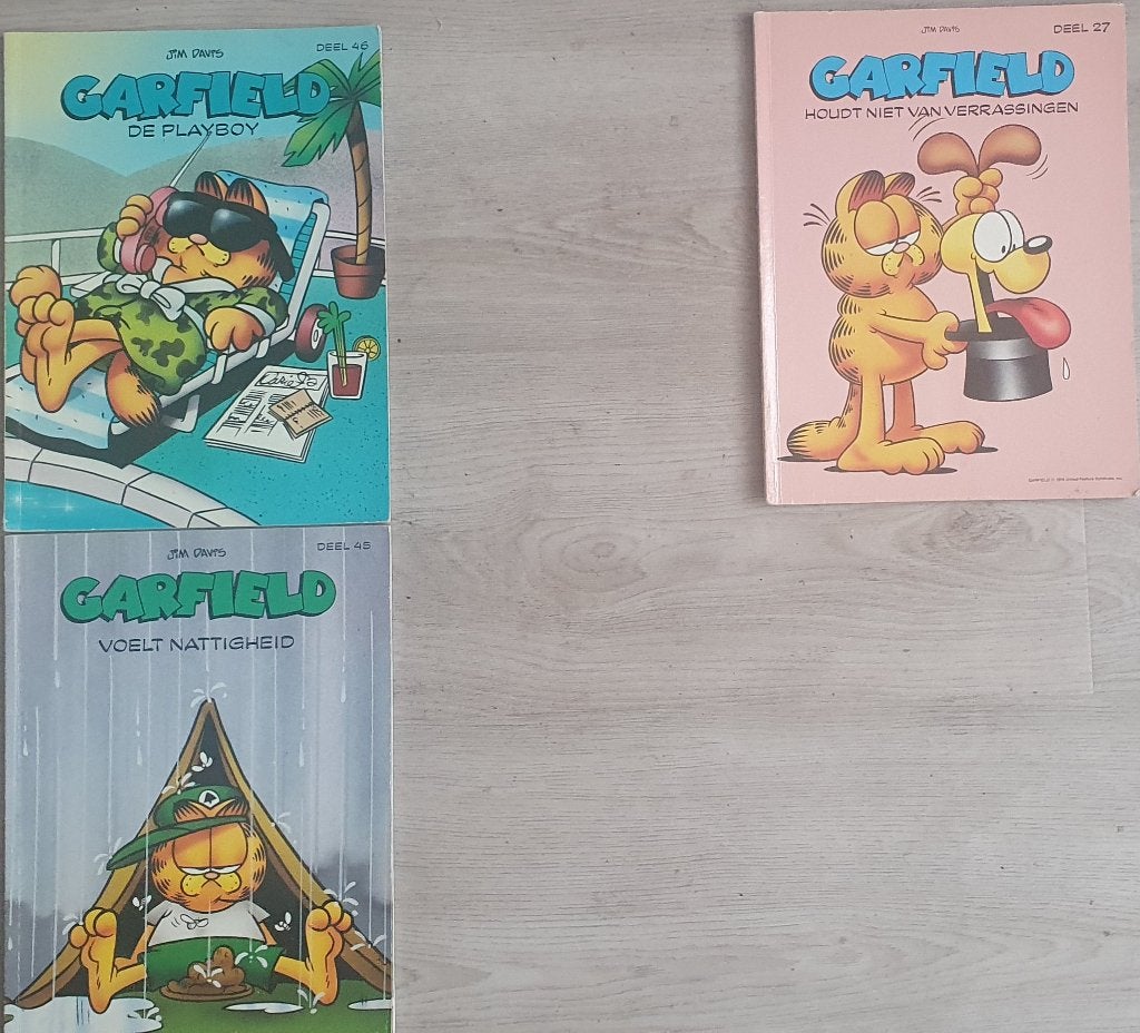 Garfield strips nummer 27 + 45 + 46, Meerdere stripboeken, Ophalen of Verzenden, Zo goed als nieuw