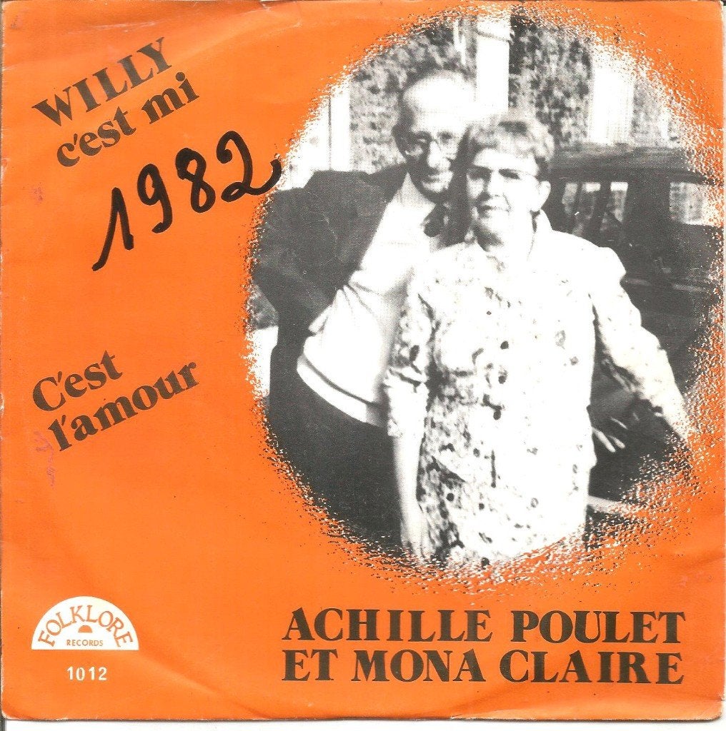 Achille Poulet Et Mona Claire – Willy C'est Mi (1982), Fotohoes, Overige genres, 7 inch, Ophalen of Verzenden