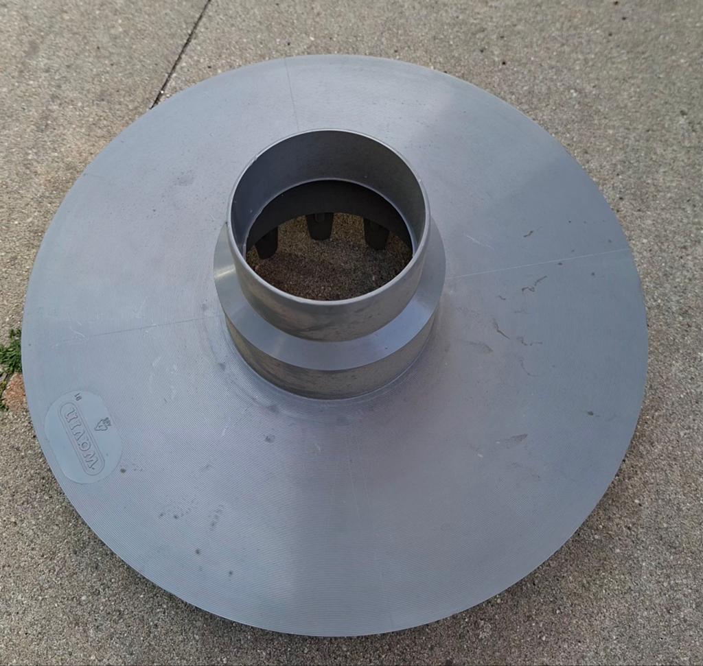Dakafvoer PVC met bladvanger, Doe-het-zelf en Verbouw, Buizen en Afvoer, Afvoer, Pvc, 60 tot 80 mm, Nieuw