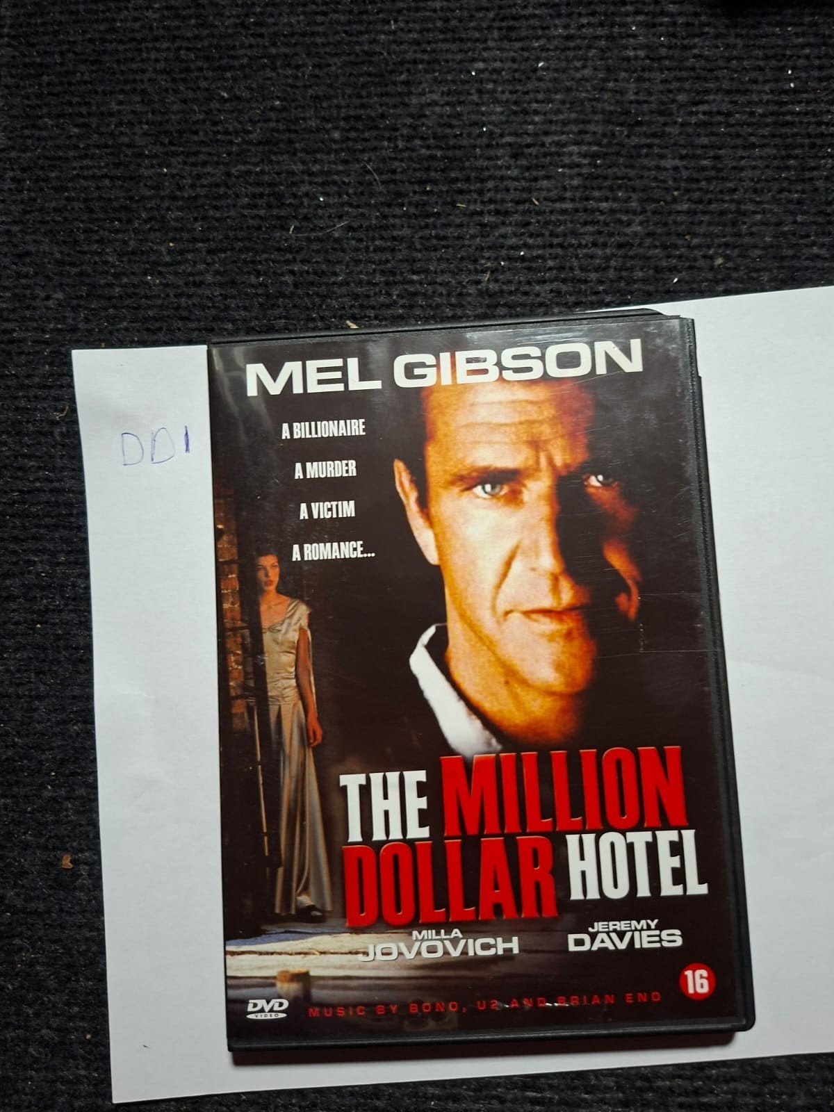 The Million Dollar Hotel DVD - Mel Gibson, Milla Jovovich, Vanaf 16 jaar, Ophalen of Verzenden, Gebruikt
